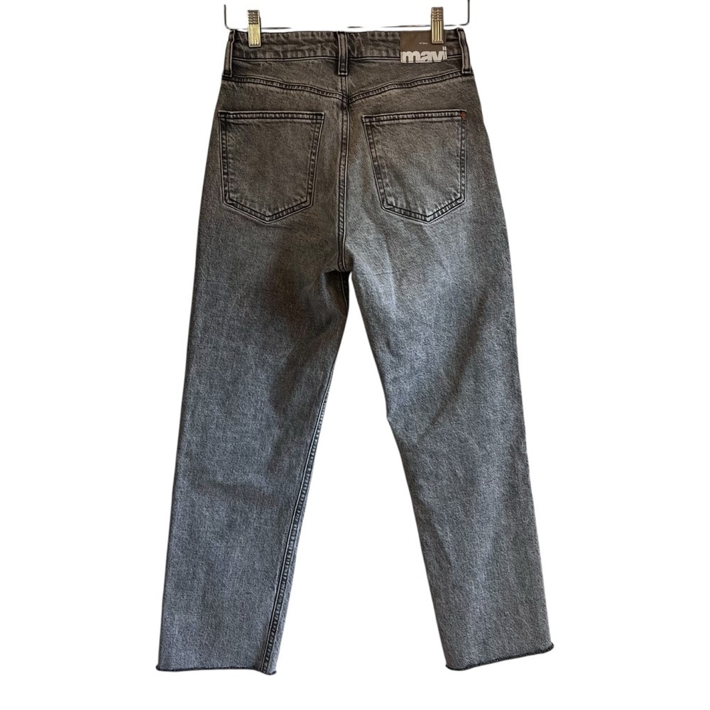 Mavi Savannah high rise straight cropped grey denim jeans 25 excellent condition - Picture 9 of 15
